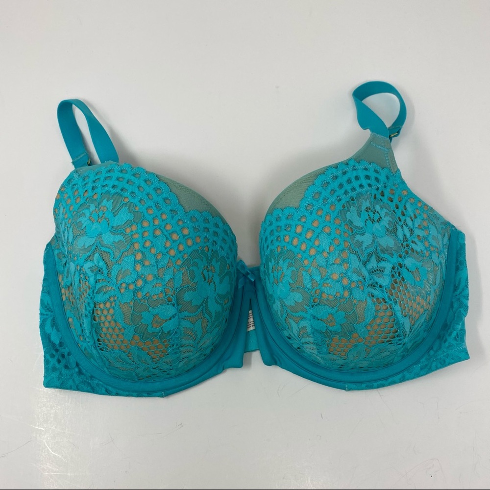 Cacique Teal Lace Bra 38DDD